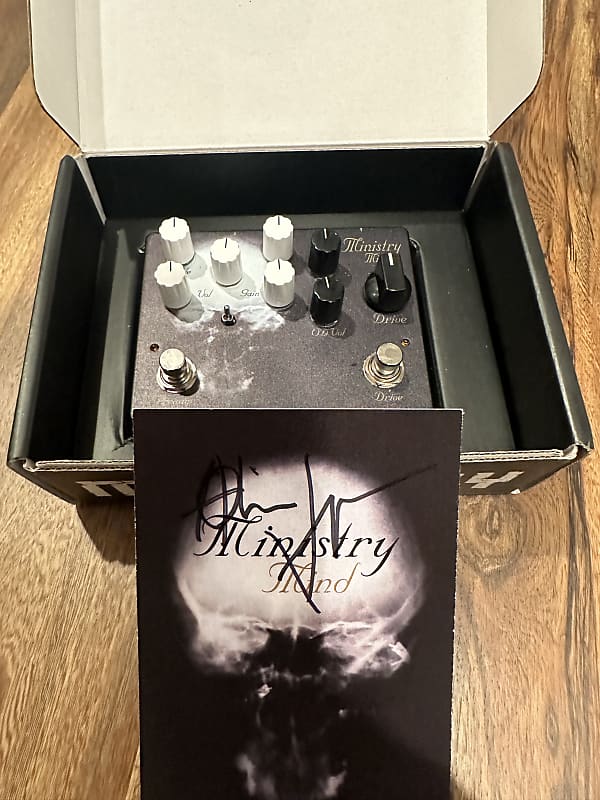 LE Official Ministry “The Mind is a Terrible Thing to Taste” Preamp Overdrive Distortion Signed by Al Jourgensen Marshall JMP-1 Pre Amp Sim Modeling KHDK image 1