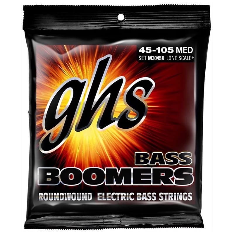 GHS Bass Boomer Electric Bass Strings Medium 45-105 Long Scale Plus image 1