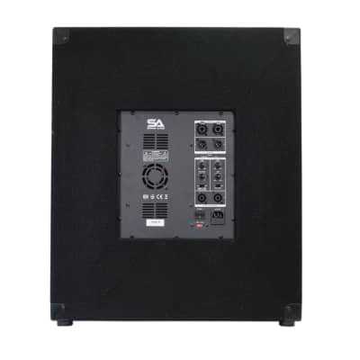 Seismic audio powered store subwoofer