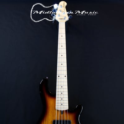 Lakland Skyline 55-01M - 5-String Bass Guitar - 3-Tone Sunburst Gloss Finish (220410437) image 3