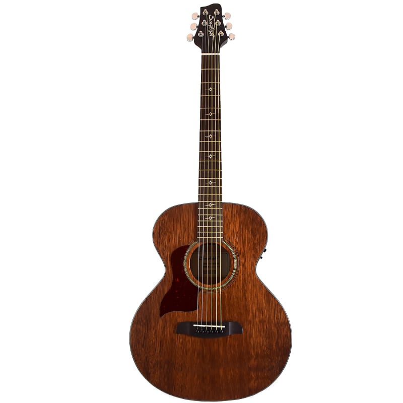 Sawtooth Mahogany Series Left-Handed Solid Mahogany Top Acoustic-Electric  Mini Jumbo Guitar