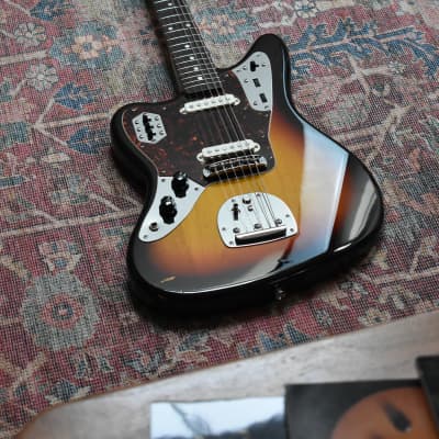 1998 Fender Japan “Order” JG66 Jaguar Left-Handed Sunburst, CIJ, Limited, Offset image 3