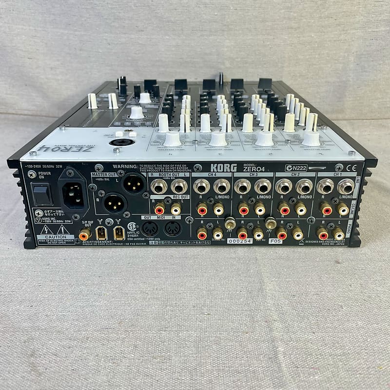 Korg Zero4 Four Channel Digital DJ Mixer FireWire Effects Zero 4