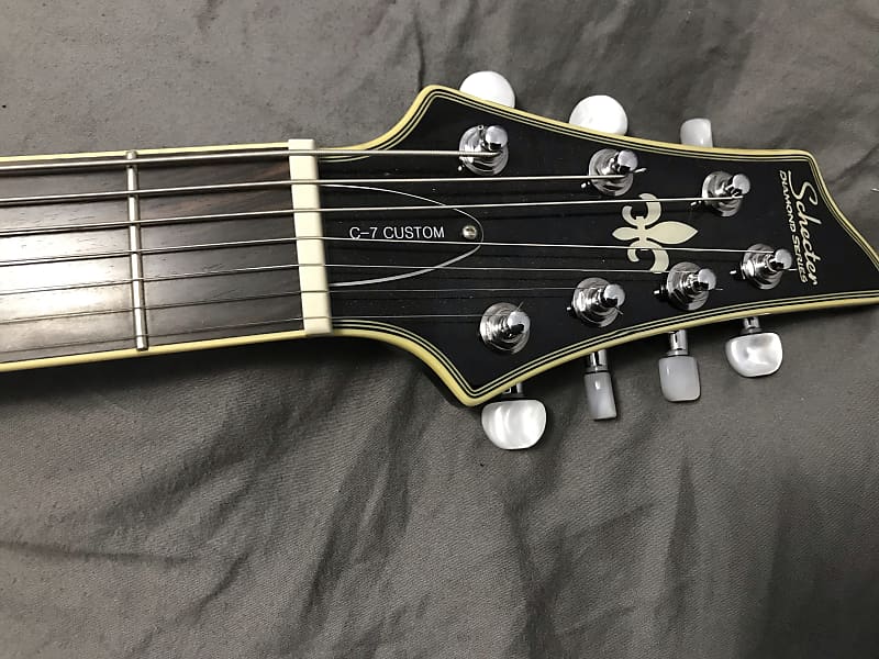 ギター SCHECTER C7 CUSTOM Schecter Synyster Gates Custom 7 TR Headless Guitar Oak Green Metallic