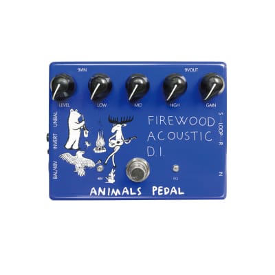 Animals Pedals Firewood Acoustic Di Pedal V2 + Gator 9V Power Supply Combo