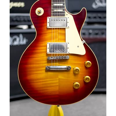 Immagine Gibson Custom 60th Anniversary Historic 1960 Les Paul Standard Reissue-V1 Deep Cherry Sunburst VOS - 1