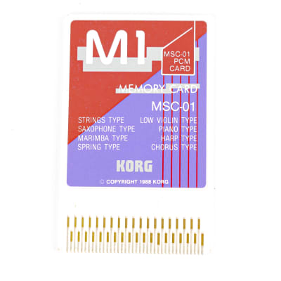 Korg MSC-3S / MSC-03 Drums 1 PCM Data Card for Korg M1 #44178 | Reverb