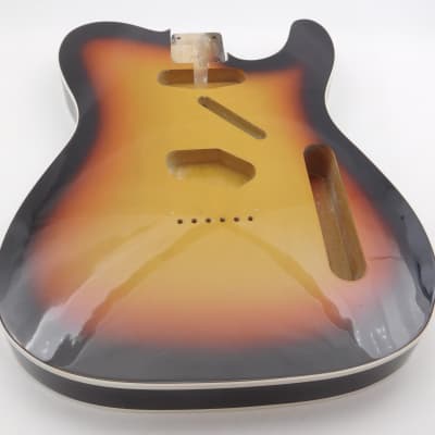 BloomDoom Nitro Lacquer Aged Relic 3 Tone Sunburst T-Style Vintage Custom Guitar Body image 2