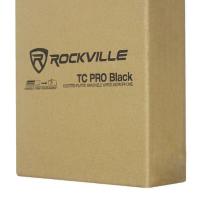 Rockville TC PRO Black Electro-Plated Microphone Premium Mic w/Taiwan Cartridge image 10