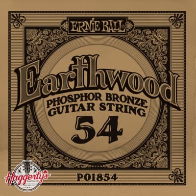 Ernie Ball P01854 Phosphor Bronze Acoustic String .054 Gauge 6 Pack image 1