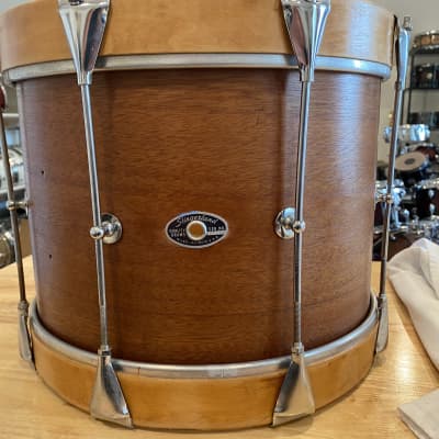 Slingerland Marching Tom  70s Mahogany shell and maple hoops image 8