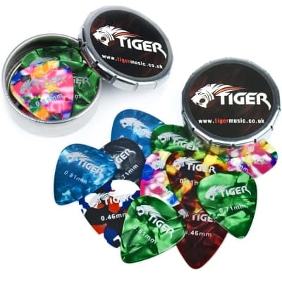 Tiger GAC41 Picks Plus 2 Tins, Medium, 24 Pack for sale