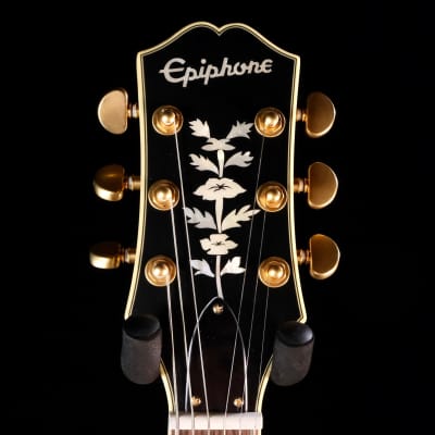 Epiphone Emily Wolfe Sheraton Stealth Semi-Hollow Electric Guitar - Black Aged Gloss Bild 4
