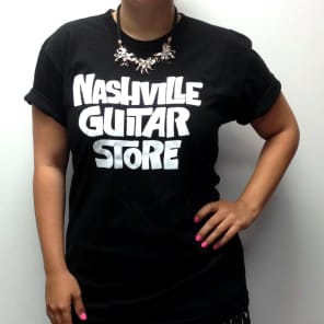 Nashville Guitar Store Logo Black T-Shirt S/M/L/XL - 100% Cotton - American Apparel image 2
