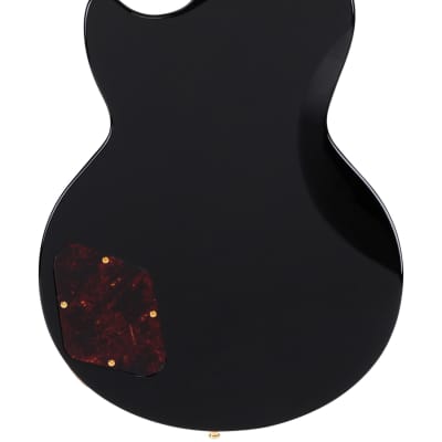 Deluxe Atlantic Solid Black 6-String RH Baritone Solidbody Electric Guitar w/ Case  DADBATLSBKGS image 17