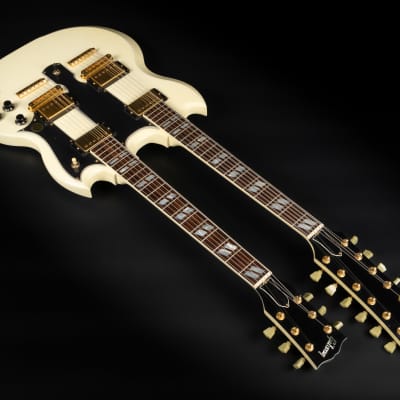 1992 Gibson EDS-1275 Alpine White GH | USA Doubleneck Vintage SG Gold Hardware Eagles | OHSC image 8