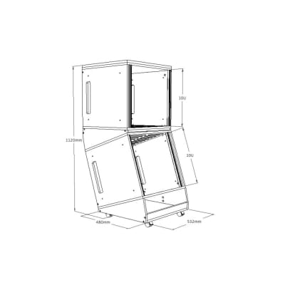 Sessiondesk ALEA (Studiorack, Siderack) Neu, OV, (UVP: 549€) image 5