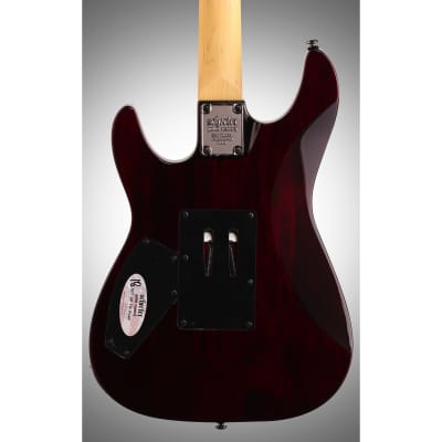 Schecter Omen Extreme 6 FR Electric Guitar with Floyd Rose, Black Cherry image 7