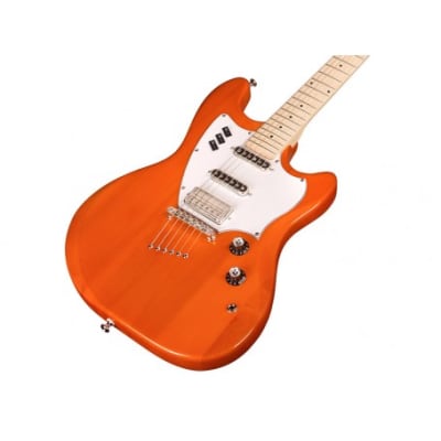 Guild Surfliner Sunset Orange 6-String Solid Body Electric Guitar with Maple Fingerboard image 6