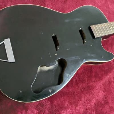 Harmony/Silvertone Stratotone Project - Stamped S-61 - Black image 2