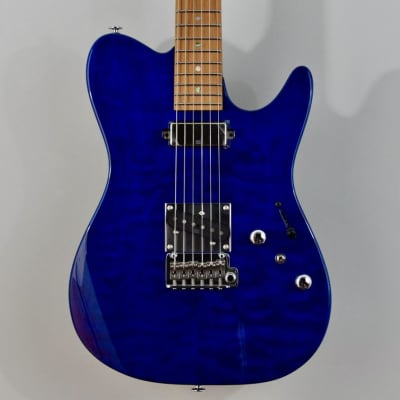 Ibanez Prestige AZS2200Q Electric Guitar w/ Case - Royal Blue Sapphire image 1