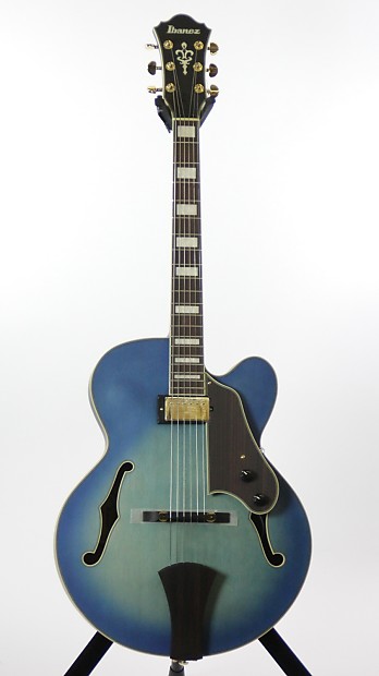 Ibanez AFJ91 Artcore Expressionist JLF Jet Blue Burst Flat