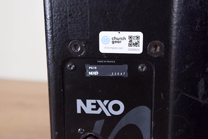 NEXO PS10 Passive Two-Way Full Range Loudspeaker (PAIR) (church owned)  CG00SC4