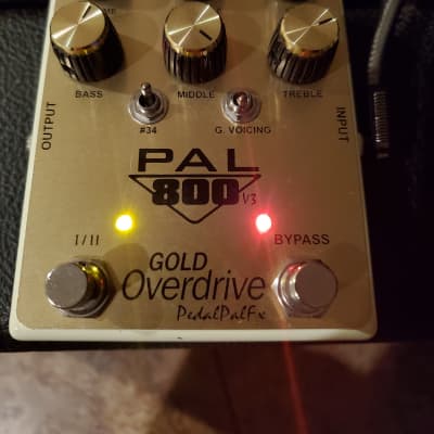 Reverb.com listing, price, conditions, and images for pedalpalfx-800-gold-overdrive-v3