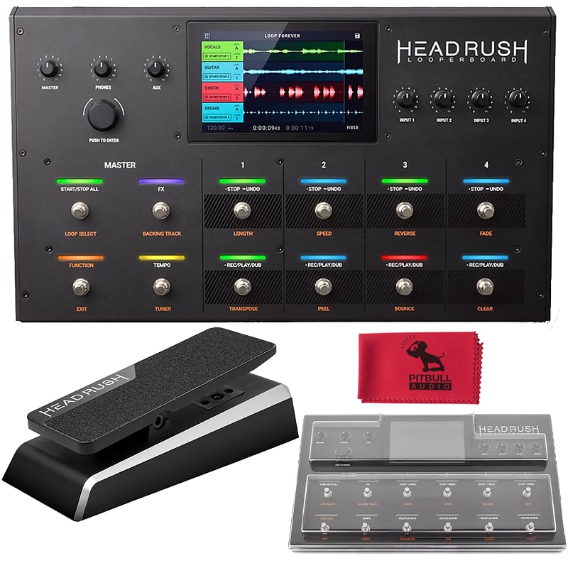 HeadRush Looperboard Guitar Looper w/ Expression Pedal, Reverb