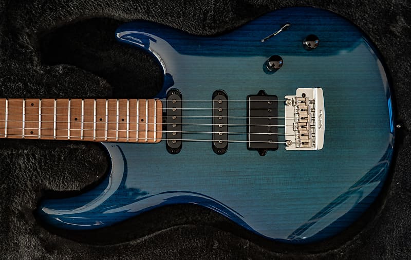 マホガニ MUSICMAN 2014 Limited Edition LIII HSS Neptune Blue Roasted