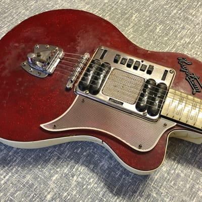 Hagstrom P-46 DeLuxe 1961  - Red Sparkle image 4
