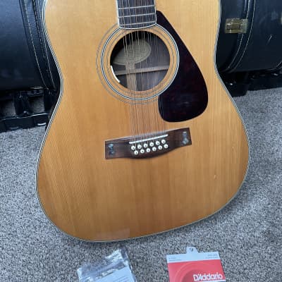 Yamaha FG-512 12 String Acoustic Guitar w/Bridge Pickup Added and Hard Case Included image 2