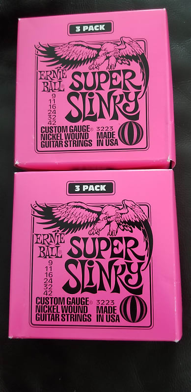 Ernie Ball 2223 Super Slinky Electric Guitar Strings, .009 - .042 Set Of 6 image 1