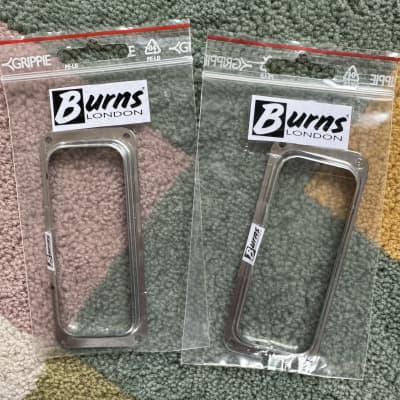 Baldwin Burns 700-series pickup bezels 1960s - Chrome image 3