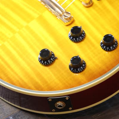 2007 Gibson Custom 1968 Les Paul Custom F Reissue Electric Guitar Figured Lemon Burst + COA OHSC image 6