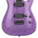 ESP   E-II Horizon NT-7B Hipshot Baritone Electric Guitar Purple Sparkle w/ Case
