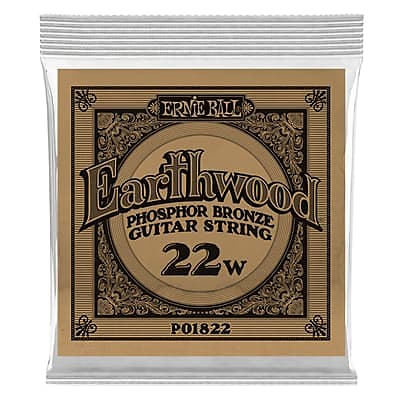 Ernie Ball Earthwood .022 Phosphor Bronze Acoustic Single Reverb UK