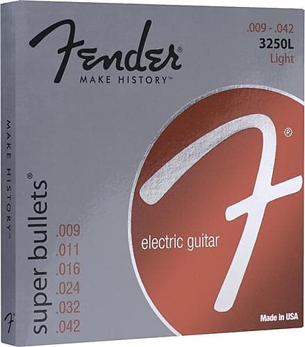 Fender Super Bullets Electric Guitar Strings - Light Gauge image 1