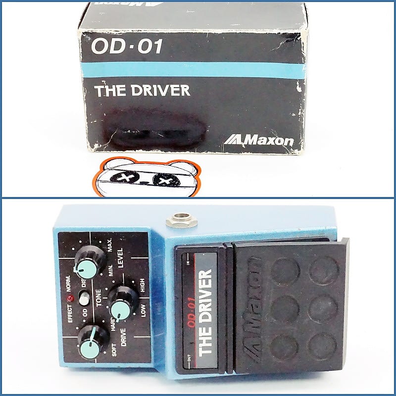 Maxon OD-01 The Driver Overdrive Distortion w/Box | Vintage 1980s (Made in  Japan) | Fast Shipping!