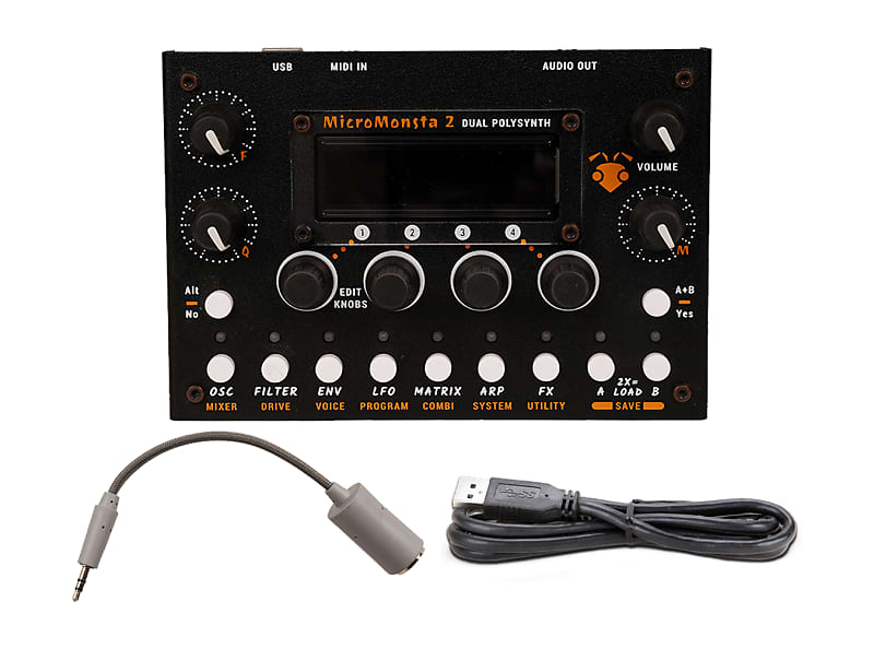 Audiothingies MicroMonsta 2 Dual Polyphonic Desktop Synthesizer [USED]