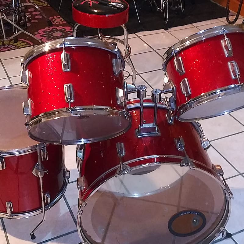 No name Drums red sparkle Reverb