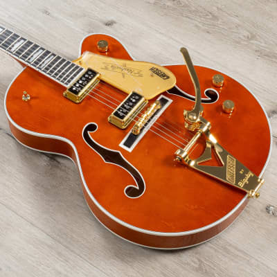 Gretsch G6120TG-DS Players Nashville Hollow Body DS Guitar, Roundup Orange image 1