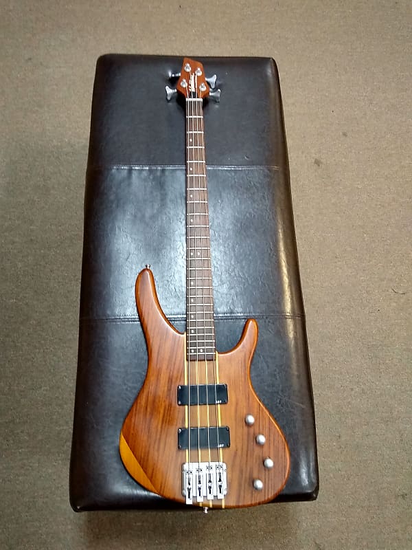 Washburn Force Abt Series Natural 4 String Neck Thru Bass Reverb