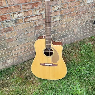 New Fender Player Series Redondo Acoustic/Electric Guitar Natural Great Player & Sound Free Fender Deluxe Padded Gigbag Included
