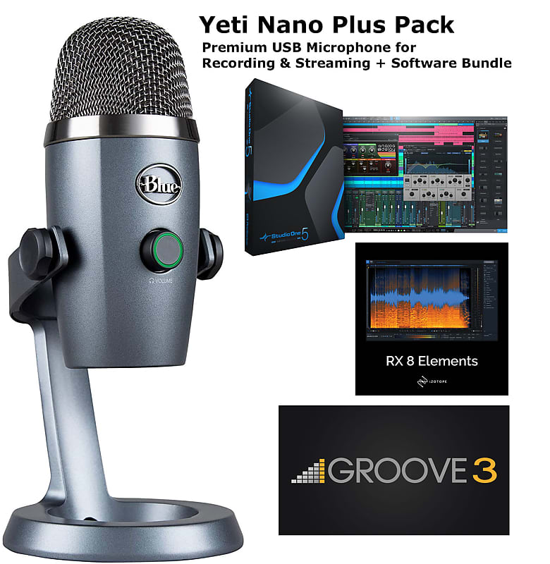 Blue Yeti Nano Premium USB Microphone for Recording & Streaming- Shadow Grey