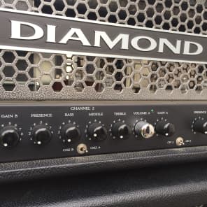 Diamond Phantom Amplifier Black with matching 4x12 Straight Cabinet image 9