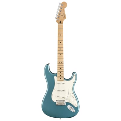 Fender Player Stratocaster, Maple - Tidepool Bundle with Hard Case, Cable, Tuner, Strap, Strings, Picks, Capo, Fender Play Online Lessons, and Austin Bazaar Instructional DVD image 13