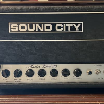 Sound City	Master Lead 50 2-Channel 50-Watt Guitar Amp Head for sale