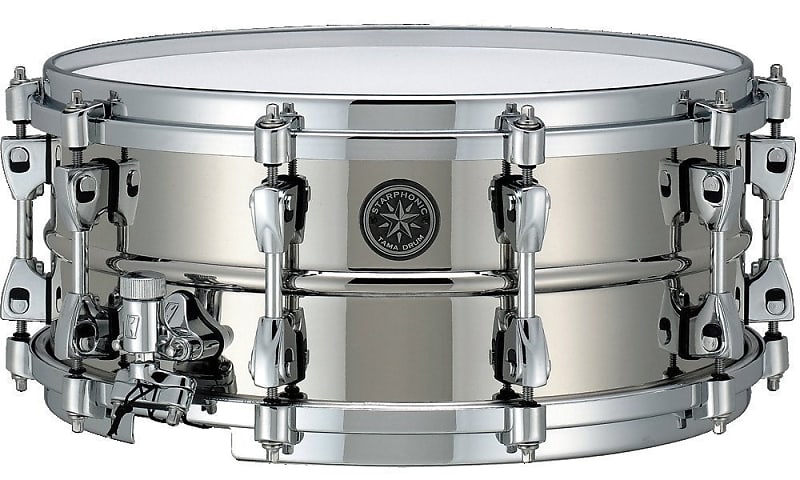 Tama Starphonic Snare Drum Nickel Plated Brass 6x14 image 1