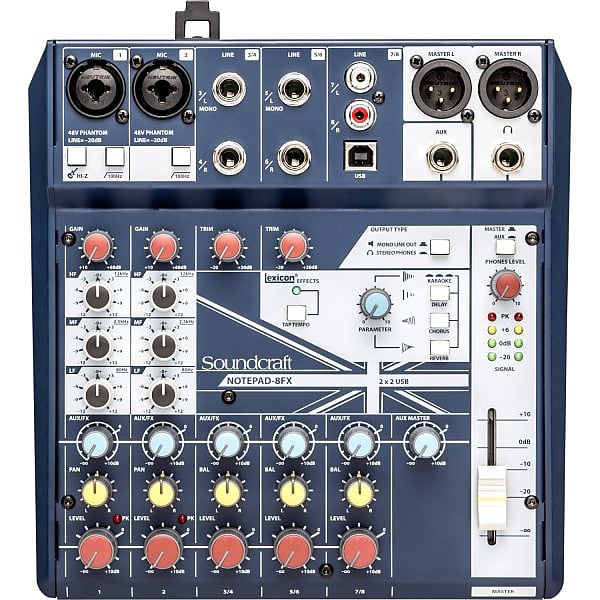 Soundcraft Notepad 8 FX Reverb Deutschland